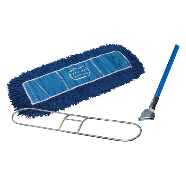Golden Star WCB36CITBB 37.89 Blue Dust Mop Complete Kit With Frame/Ha